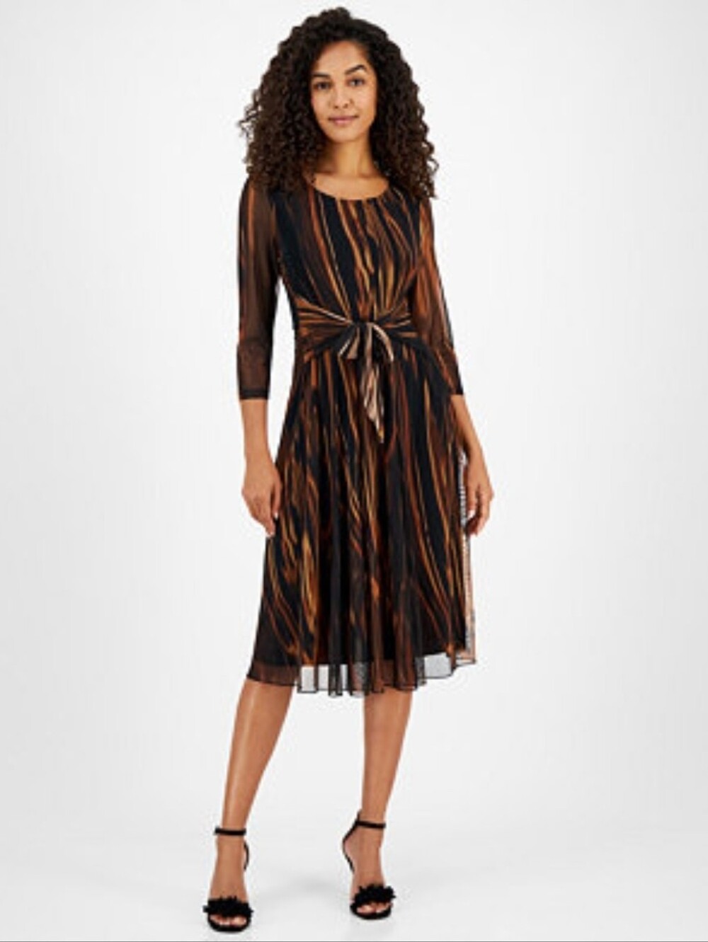 Connected Apparel Midi Dress (Size 6) • Pristine Condition & Trendy!